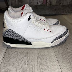 AIR JORDAN 3 RETRO 'WHITE CEMENT REIMAGINED'MEN SIZE 10